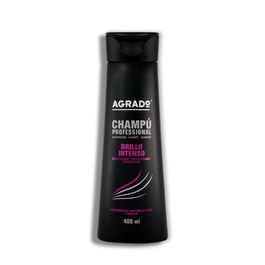 Agrado Champú Profesional Intense Shine Brillo Intenso Cabello Apagado con Proteínas de Seda y Colágeno 400ml