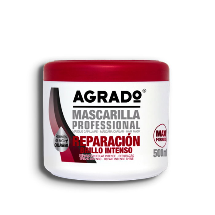 Agrado Mascarilla Capilar Reparadora Cabello Dañado con Proteínas de Seda y Colágeno 500ml Agrado Mascarilla Capilar Reparadora Cabello Dañado con Proteínas de Seda y Colágeno 500ml