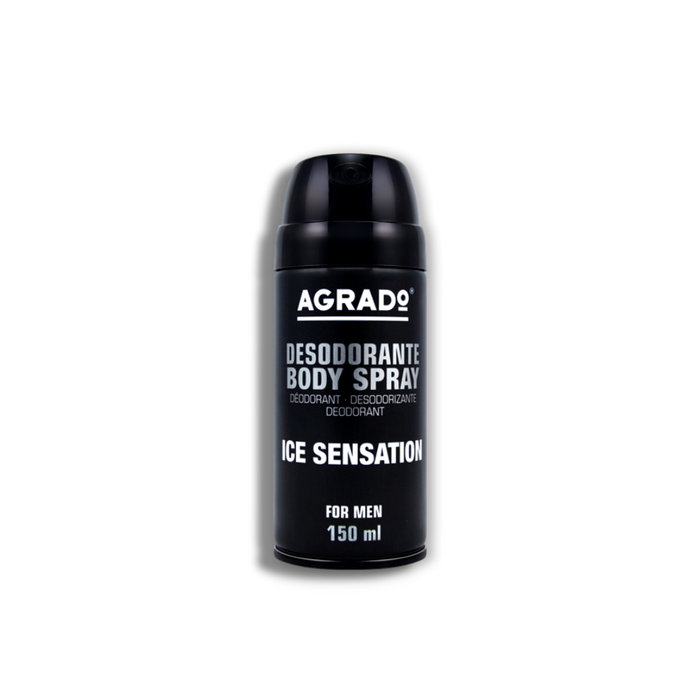 Agrado Desodorante Spray Ice Sensation Hombre Refrescante Body Spray 148 caracteres Agrado Desodorante Spray Ice Sensation Hombre Refrescante Body Spray 148 caracteres