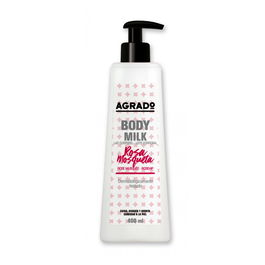 Agrado Body Milk Rosa Mosqueta Hidratante Corporal 400 ml para Piel Seca y Sensible