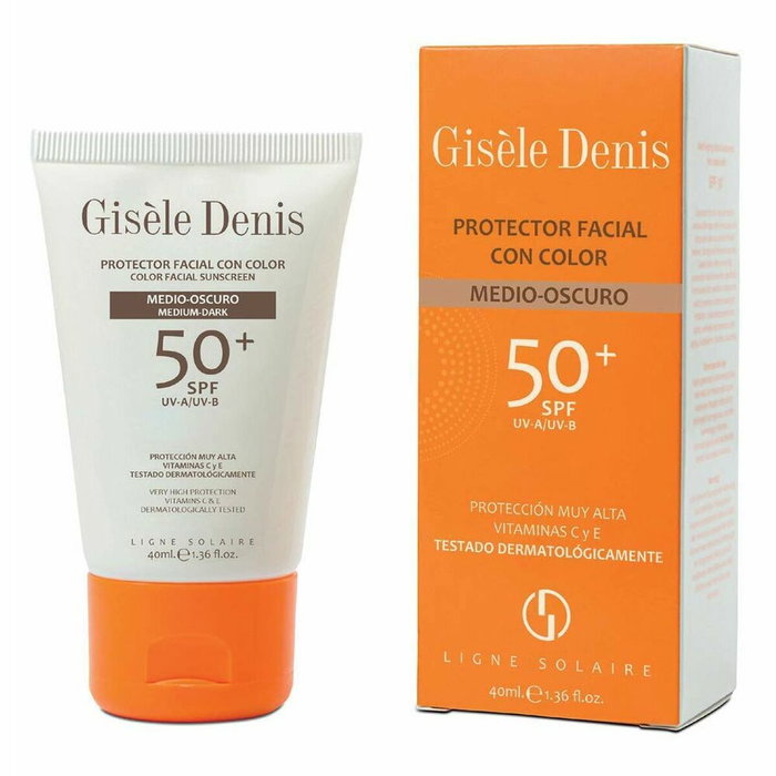 Gisele Denis Protector Facial con Color Medio/Oscuro SPF 50+