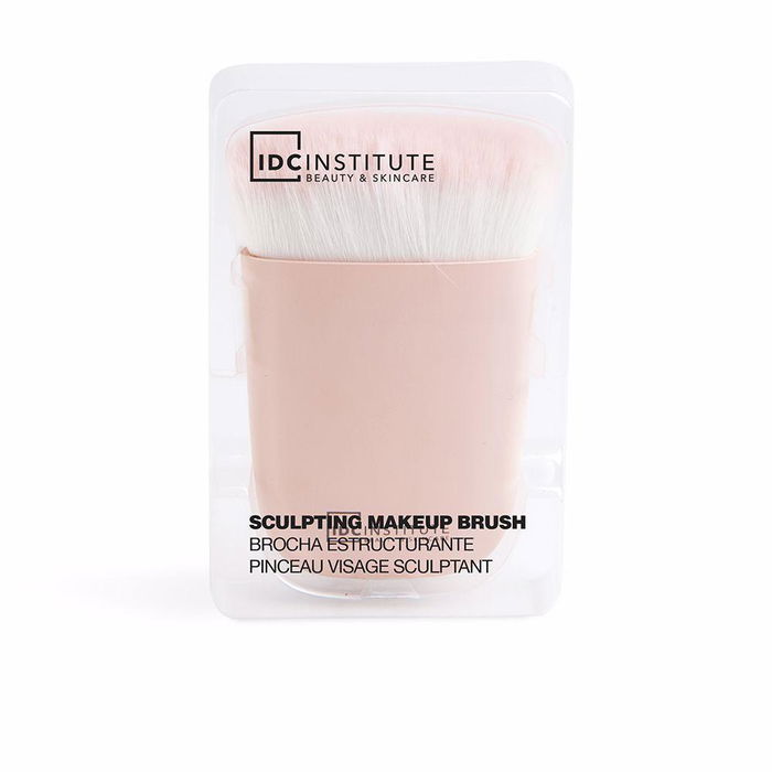 Idc Institute Brocha de Maquillaje Sculping para Contorno Facial con Cabezal Angulado, Ideal para Cremas y Bronceadores en Polvo