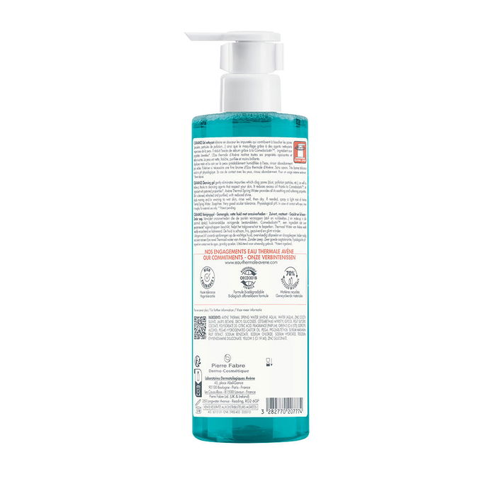 Avène CLEANANCE gel limpiador para piel grasa y tendencia acneica, 400 ml