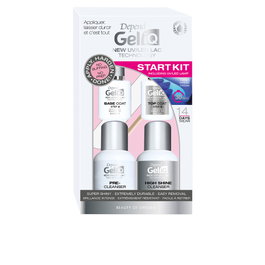 Beter GEL IQ START LOTE - Set Inicial de Esmalte en Gel Semipermante con Lámpara LED/UV, Base Coat, Top Coat, Limpiadores y Accesorios (7 Piezas)