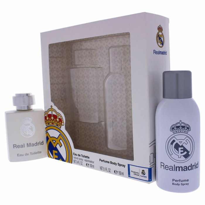 Air-Val Set Real Madrid con Eau de Toilette 100 ml y Spray Corporal 150 ml