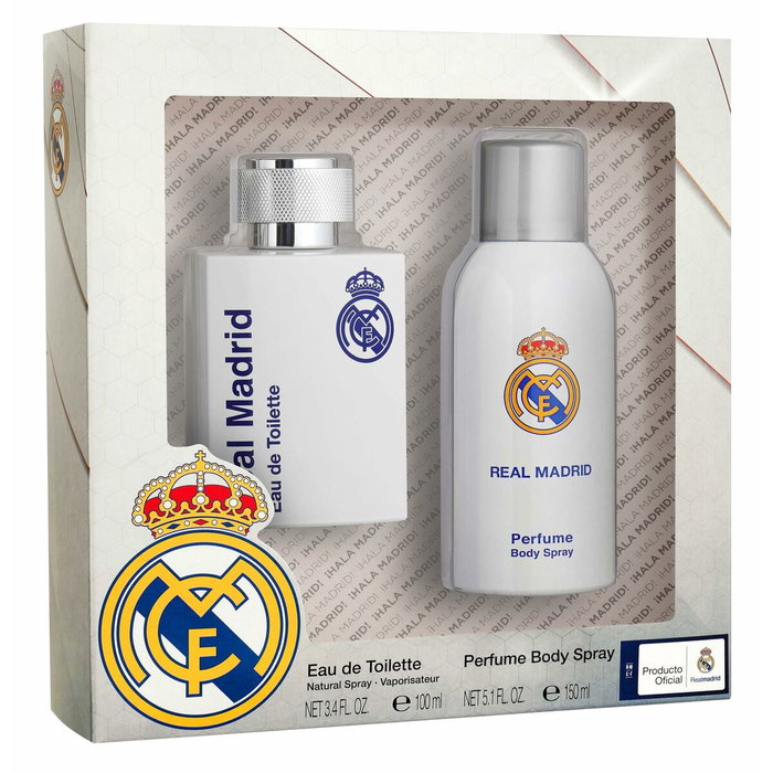 Air-Val Set Real Madrid con Eau de Toilette 100 ml y Spray Corporal 150 ml