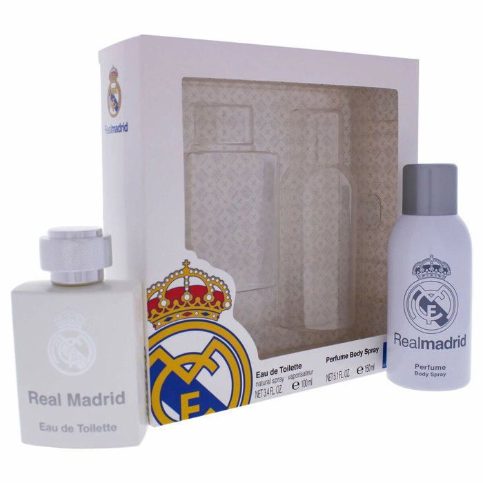 Air-Val Set Real Madrid con Eau de Toilette 100 ml y Spray Corporal 150 ml