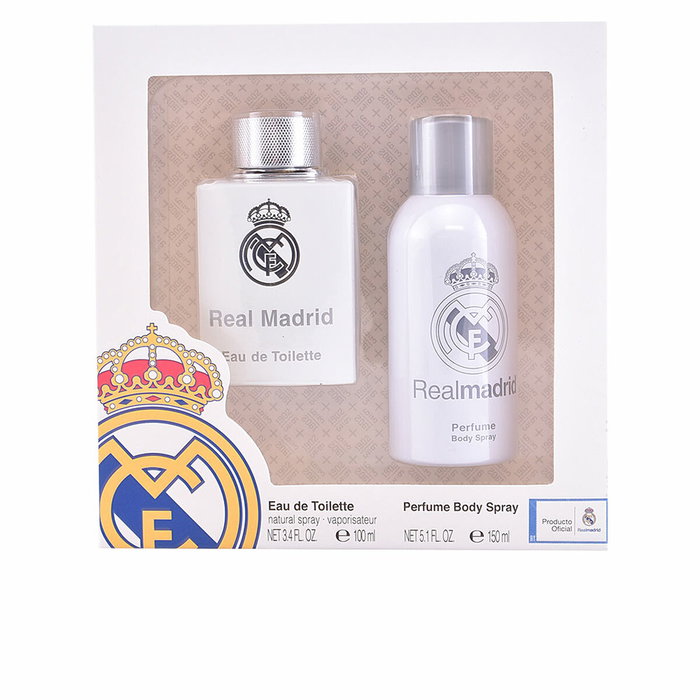 Air-Val Set Real Madrid con Eau de Toilette 100 ml y Spray Corporal 150 ml