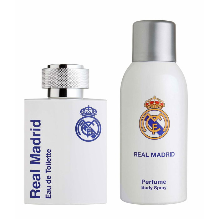 Air-Val Set Real Madrid con Eau de Toilette 100 ml y Spray Corporal 150 ml