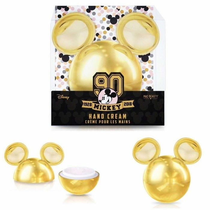 Mad Beauty Crema de Manos Gold Mickey's 90 Aniversario Edición Limitada, Aroma Vainilla, Manteca de Karité, Cruelty Free