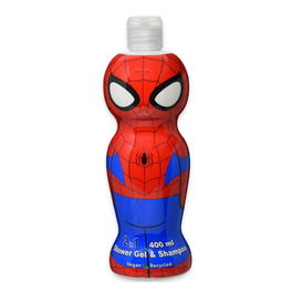 Air-Val Gel y Champú Spider-Man 2 en 1 para Niños, Cabello y Cuerpo, 400 mL