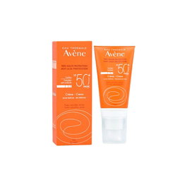 Avene SOLAIRE HAUTE PROTECTION Crema Solar Facial SPF50+ Sin Perfume, Muy Alta Protección, Resistente al Agua, 50 ml