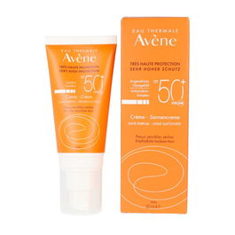 Avene Crema Solar Alta Protección Sin Perfume SPF 50+ Rostro y Cuello 50 mL