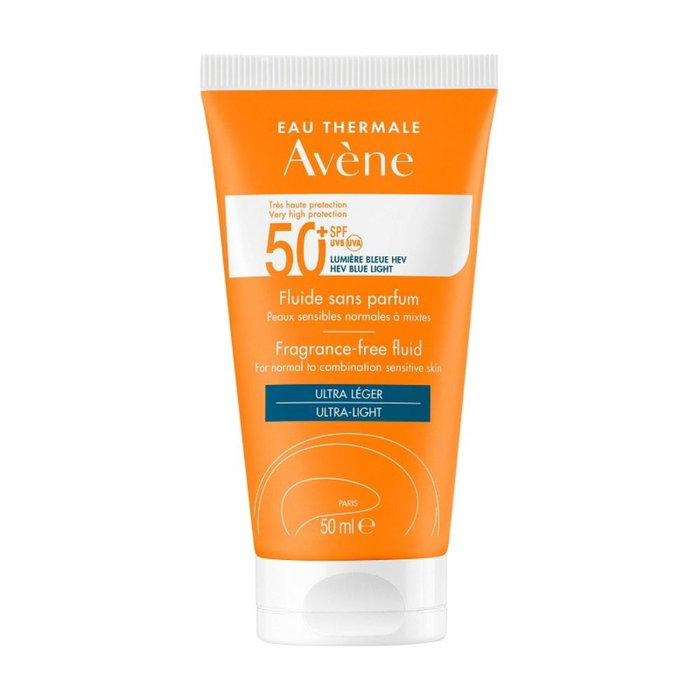 Avène Solaire Haute Protection Fluido Solar Sin Perfume SPF 50+ 50 ml