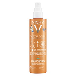 Vichy Cell Protect Spray Infantil Spf50+ con Tecnología Netlock: Protección Avanzada y Resistente para Niños con Piel Sensible
