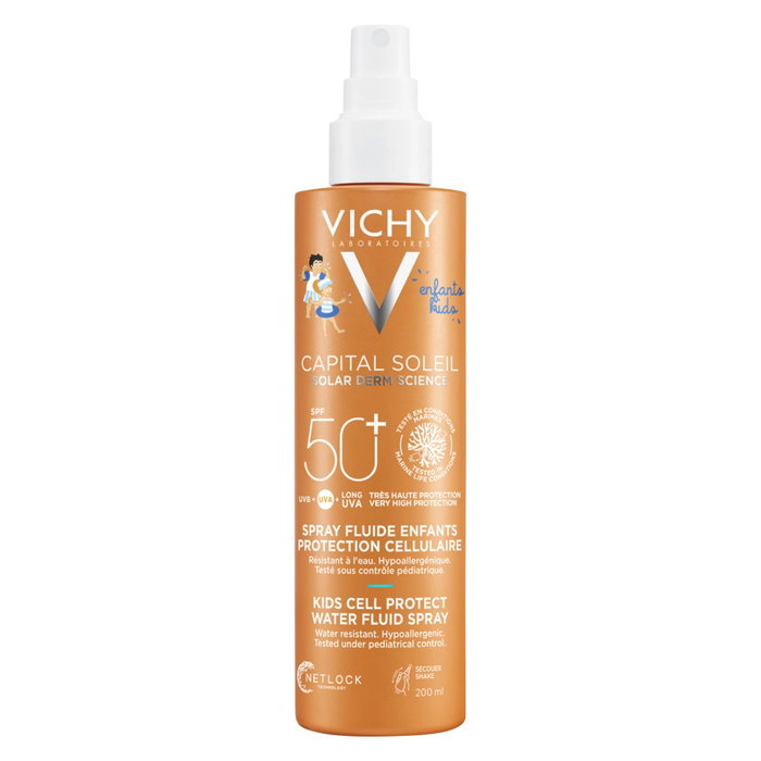 Vichy Cell Protect Spray Infantil Spf50+ con Tecnología Netlock: Protección Avanzada y Resistente para Niños con Piel Sensible Vichy Cell Protect Spray Infantil Spf50+ con Tecnología Netlock: Protección Avanzada y Resistente para Niños con Piel Sensible