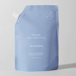 Haan Gel de Ducha Corporal Morning Glory, Recarga 450 mL, con Aloe Vera y Glicerina, Fragancia Floral y Cítrica