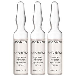 Dr Grandel Aha Effect Ampollas 3x3ml Concentrado con Efecto Peeling, Ácido Hialurónico y Cítrico para Regeneración y Minimización de Imperfecciones, Tratamiento de 28 Días