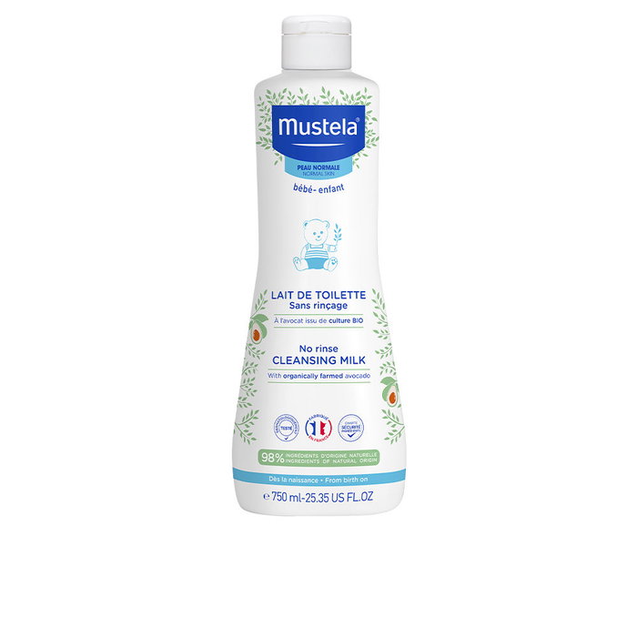Mustela Leche Limpiadora Hidratante con Aguacate BIO 750 ml Mustela Leche Limpiadora Hidratante con Aguacate BIO 750 ml
