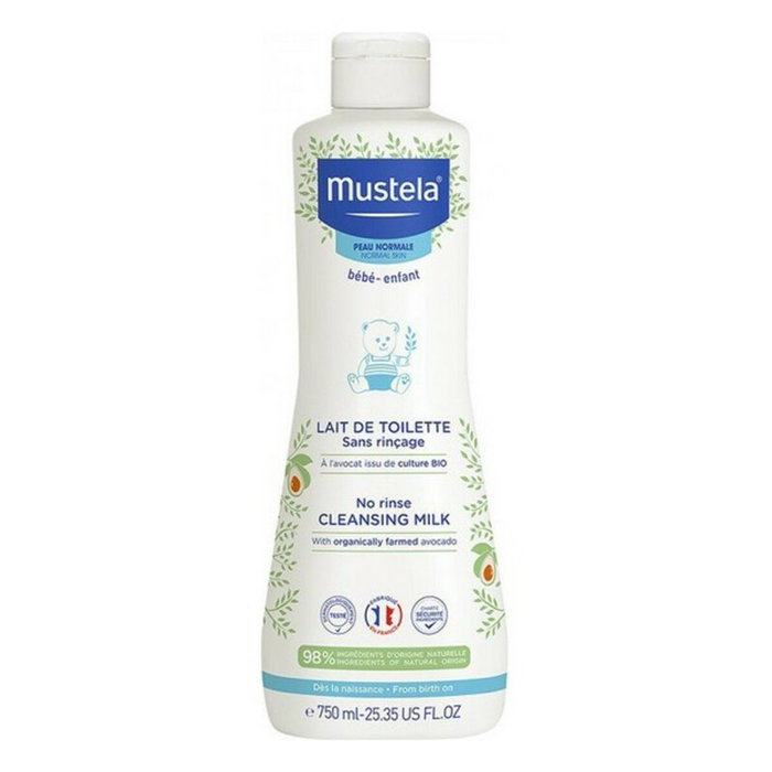 Mustela Leche Limpiadora Hidratante con Aguacate BIO 750 ml Mustela Leche Limpiadora Hidratante con Aguacate BIO 750 ml