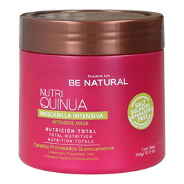 Be Natural Nutri Quinua Mascarilla Capilar Intensiva Multivitamínica con Extracto de Quinua Libre de Sal Sulfatos Parabenos 350 ml