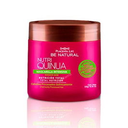Be Natural Nutri Quinua Mascarilla Capilar Intensiva Multivitamínica con Extracto de Quinua Libre de Sal Sulfatos Parabenos 350 ml