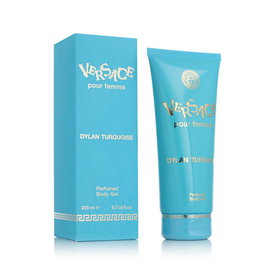 Versace Dylan Turquoise Loción Corporal en Gel para Mujer, Fragancia Floral Amaderada Almizclada, 200 ml