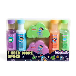 Martinelia I NEED MORE SPACE BATH Lote de 6 piezas - Gel de baño, Champú, Loción y Bombas de baño con temática astronauta