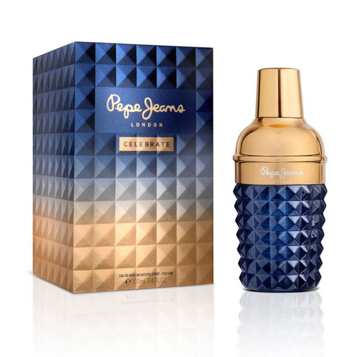 Pepe Jeans Celebrate for Him EDP 100 ml - Eau de Parfum para Hombre, Notas de Cardamomo, Ginebra y Maderas de Ámbar Pepe Jeans Celebrate for Him EDP 100 ml - Eau de Parfum para Hombre, Notas de Cardamomo, Ginebra y Maderas de Ámbar