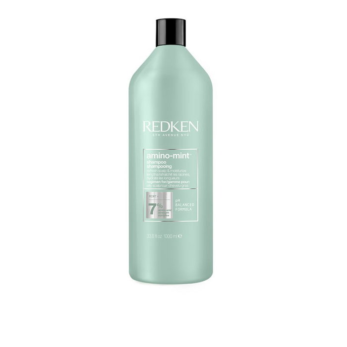 Redken Champú Amino Mint 1000ml Limpia y Refresca el Cuero Cabelludo Redken Champú Amino Mint 1000ml Limpia y Refresca el Cuero Cabelludo