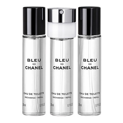 Chanel Bleu de Chanel Eau de Toilette Vaporizador Recargable 3 x 20 ml Chanel Bleu de Chanel Eau de Toilette Vaporizador Recargable 3 x 20 ml