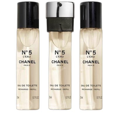 Set de Perfume Mujer Chanel N°5 L'Eau 3 x 20 ml Recargable 3 Piezas Set de Perfume Mujer Chanel N°5 L'Eau 3 x 20 ml Recargable 3 Piezas
