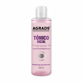 Agrado Tónico Facial 250 mL - Limpieza y Tonificación para Piel Equilibrada, Dermatológicamente Testado