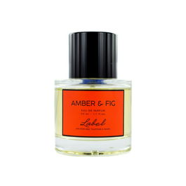 Label The Amber & Fig - Perfume 50 ml con Notas de Ámbar, Higo, Limón, Pomelo, Jazmín y Almendras para un Aroma Exótico y Sensual