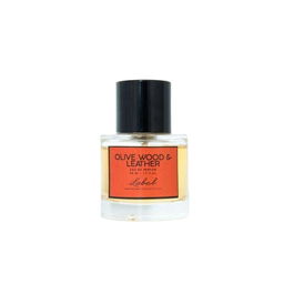 Label Perfume Fragancia Madera de Olivo y Cuero 50 mL con Notas Orientales, Vintage, Limón, Cedro, Sándalo, Oud y Vainilla