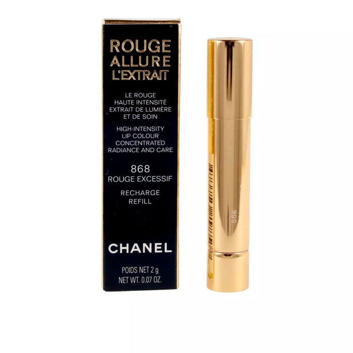 Chanel ROUGE ALLURE L'EXTRAIT Lipstick Recargable, Pintalabios, Color #868 Rouge Excessif, 2 gr