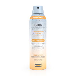 Isdin Fotoprotector Corporal Spray Transparente Wet Skin SPF30 Piel Mojada o Seca 200ml