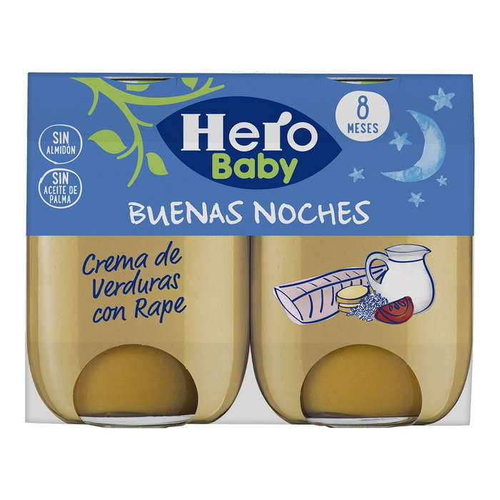 Potito Hero Buenas Noches Verduras Rape (2 x 190 gr) Potito Hero Buenas Noches Verduras Rape (2 x 190 gr)
