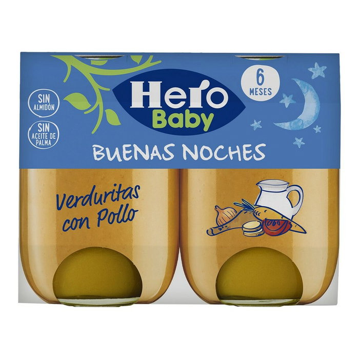Potito Hero Buenas Noches Verduras Pollo (2 x 190 gr) Potito Hero Buenas Noches Verduras Pollo (2 x 190 gr)