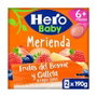 HERO HBN Merienda de Fruta Variada con Galleta 2x190g Pack de 6 Unidades
