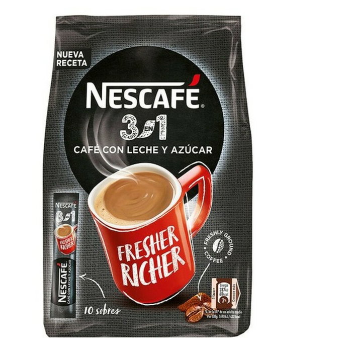 Café con Leche y Azúcar Nescafé (10 uds) Café con Leche y Azúcar Nescafé (10 uds)