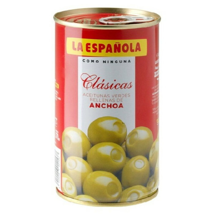 Aceitunas La Española Rellenas de Anchoa (150 g) Aceitunas La Española Rellenas de Anchoa (150 g)