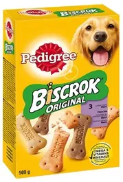 Pedigree Biscrok Galletas para Perro con 3 Cereales - Caja 500 g