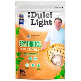 DULCILIGHT Eritritol 1Kg Edulcorante Keto Friendly Vegano Sin Gluten Apto Diabéticos Cero Calorías