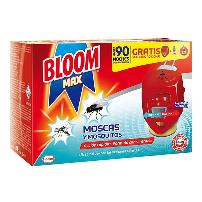 Bloom Max Moscas & Mosquitos Aparato Eléctrico + 2 Recargas
