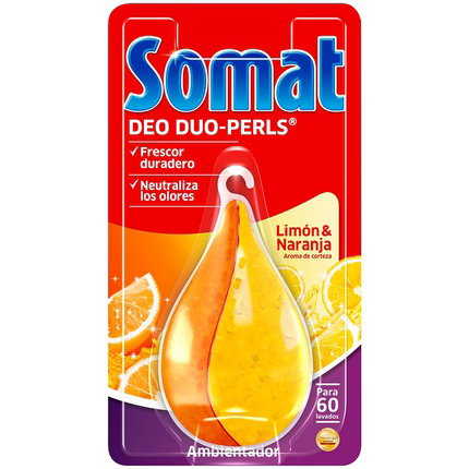 Somat Ambientador para lavavajillas limón-naranja 60 lavados Somat Ambientador para lavavajillas limón-naranja 60 lavados