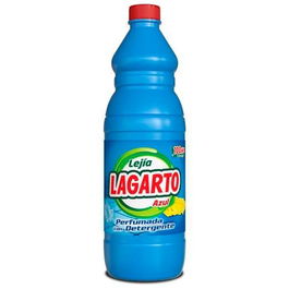 Lagarto Lejía Perfumada Azul con Detergente Botella 1500 mL