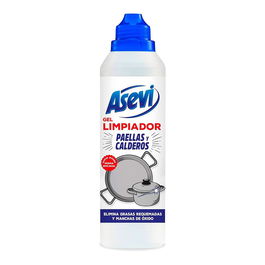 Asevi Limpiador Gel para Paellas y Calderos concentrado anti-grasa y anti-óxido 450 ml