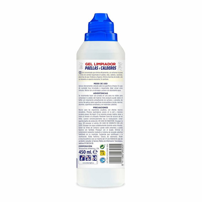 Asevi Limpiador gel para paellas y calderos 450 ml