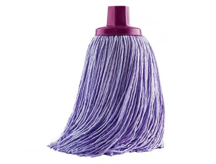 Blanca Fregona Microfibra Hilos Lila Máxima Absorción